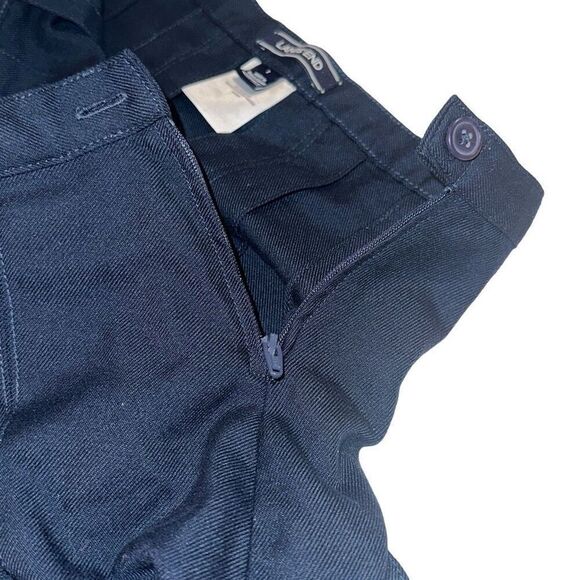 Lands' End Navy Box Pleat Above The Knee school Uniform Skirt LadiesNavy Size 7 - Picture 5 of 8